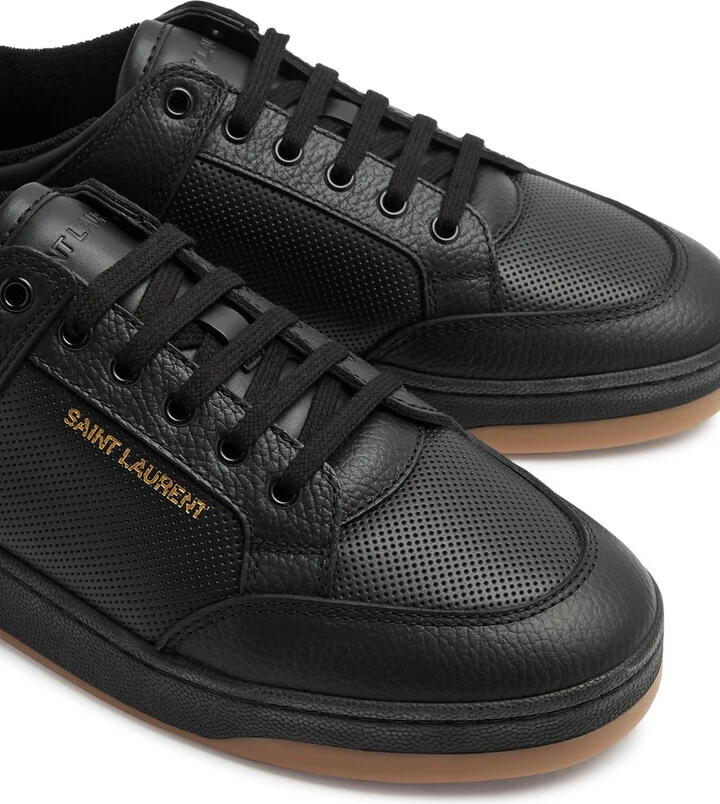 Saint Laurent SL/61 Panelled Leather Sneakers - Image 3