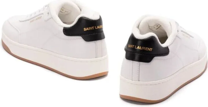 Saint Laurent Sl/61 Smooth Leather Sneakers Shoes - Image 4