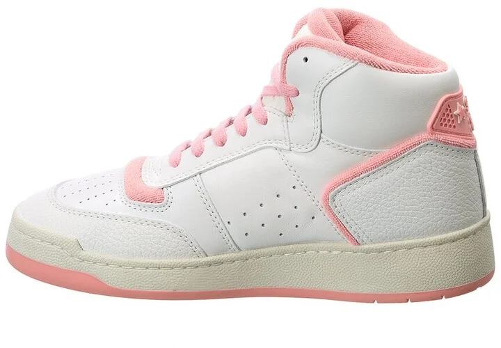 Saint Laurent Sl/80 Leather High-Top Sneaker - Image 2