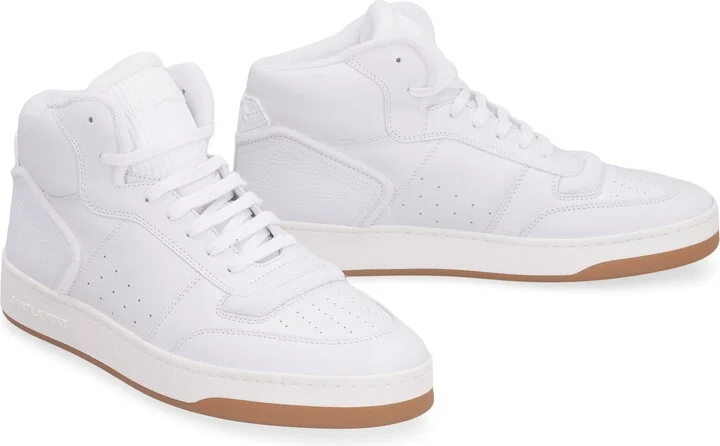 Saint Laurent Sl/80 Mid-Top Sneakers - Image 3