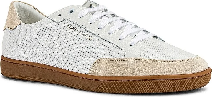 Saint Laurent SL10 Low Top Sneaker in White - Image 2
