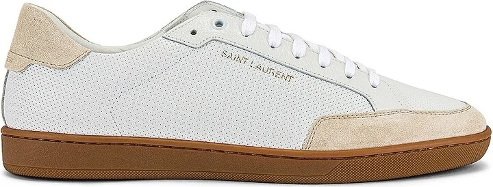 Saint Laurent SL10 Low Top Sneaker in White