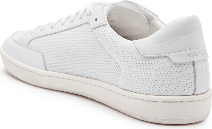 Saint Laurent SL10 Panelled Leather Sneakers - Image 2