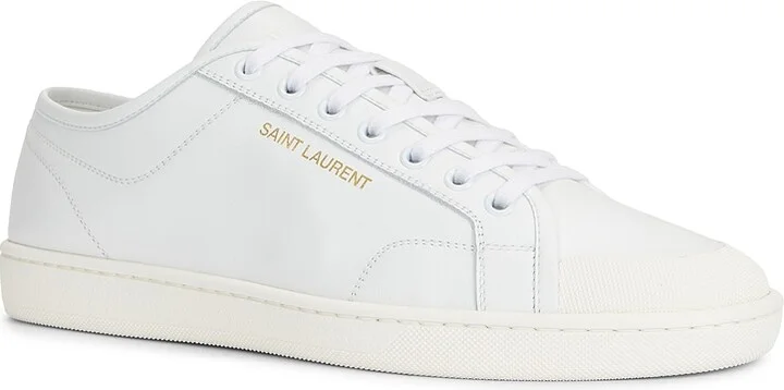 Saint Laurent SL39 Mid Top Sneaker in White - Image 2