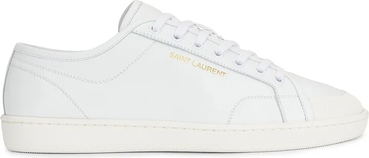 Saint Laurent SL39 Mid Top Sneaker in White