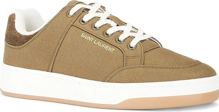 Saint Laurent SL61 Low Top Sneaker in Olive - Image 2