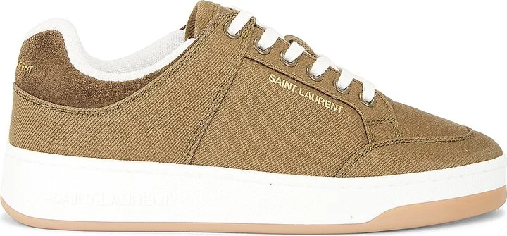 Saint Laurent SL61 Low Top Sneaker in Olive