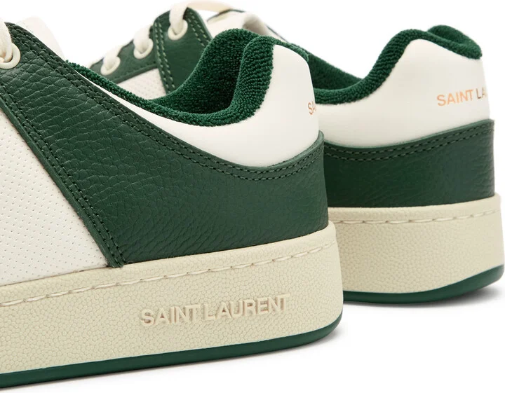 Saint Laurent SL61 Panelled Leather Sneakers - Image 4