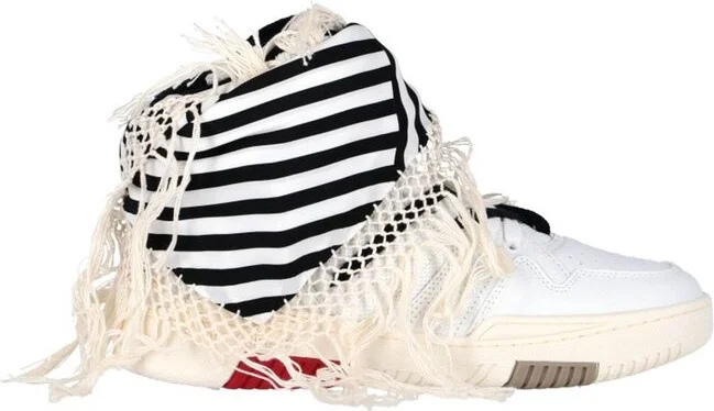 Saint Laurent Smith Lace-Up Sneakers