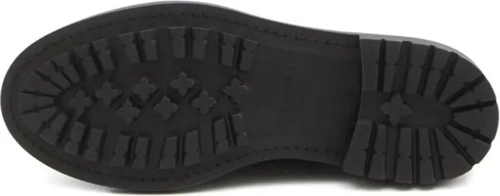 Saint Laurent Smooth Leather Linen Derbies Shoes - Image 5