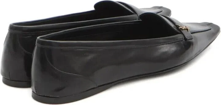 Saint Laurent Smooth Leather Poppy Ballerinas Shoes - Image 3