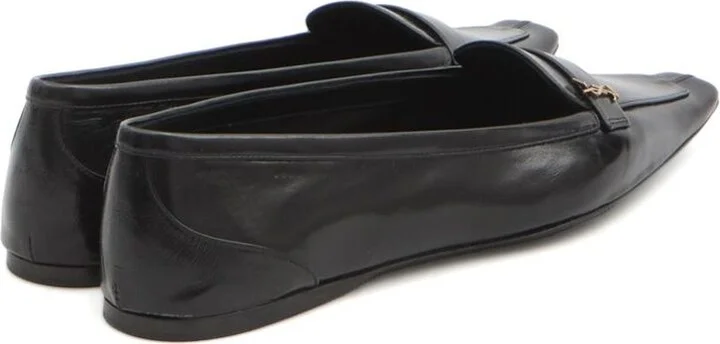 Saint Laurent Smooth Leather Poppy Ballerinas Shoes - Image 3