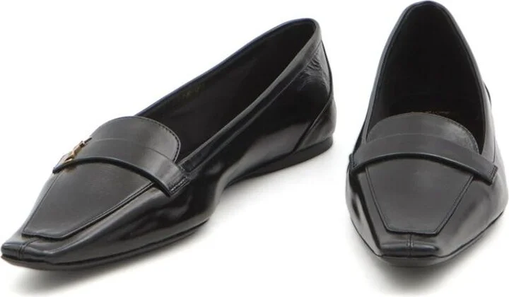 Saint Laurent Smooth Leather Poppy Ballerinas Shoes - Image 4