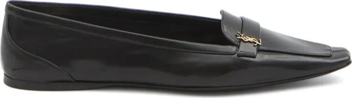 Saint Laurent Smooth Leather Poppy Ballerinas Shoes