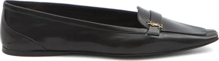 Saint Laurent Smooth Leather Poppy Ballerinas Shoes