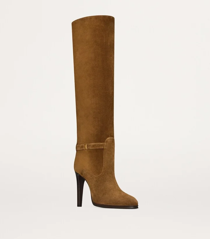 Saint Laurent Suede Diane Boots 100 - Image 2