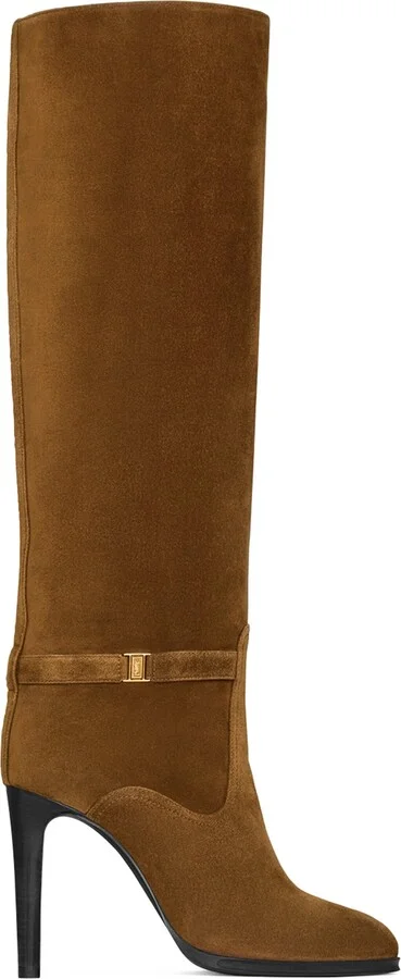 Saint Laurent Suede Diane Boots 100