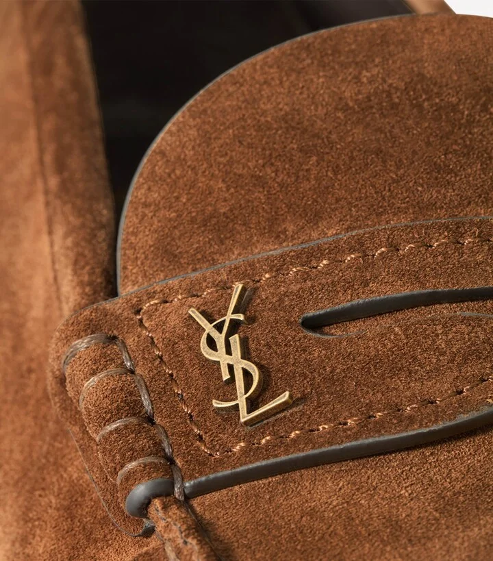 Saint Laurent Suede Laurent Loafers - Image 4