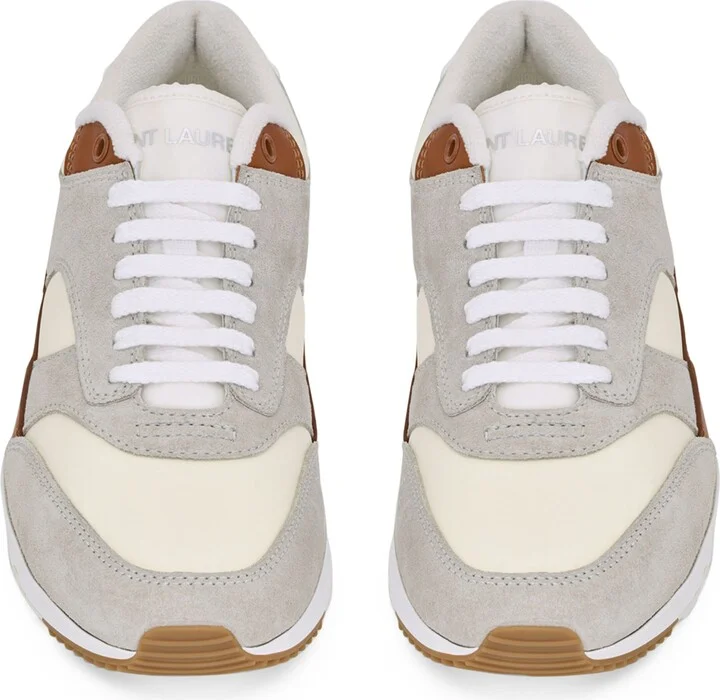 Saint Laurent Suede-Trim Bump Sneakers - Image 3