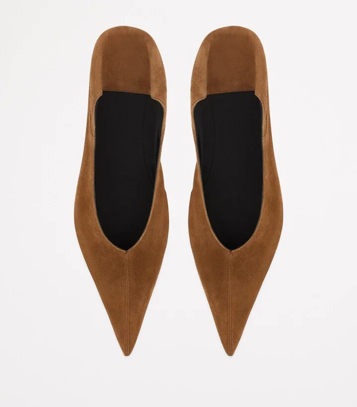 Saint Laurent Suede Zaza Ballet Flats - Image 2