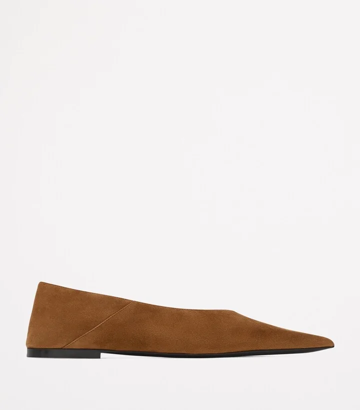 Saint Laurent Suede Zaza Ballet Flats - Image 3
