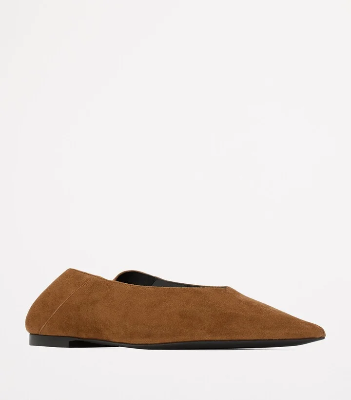 Saint Laurent Suede Zaza Ballet Flats - Image 4