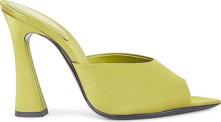 Saint Laurent Suite Mule Sandal in Olive
