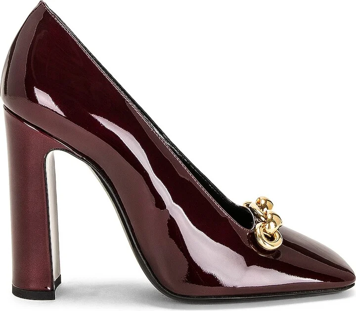 Saint Laurent Swing 110 Heels in Wine