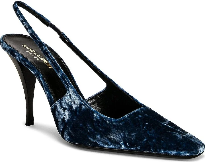 Saint Laurent Tom 90 Dream Heels in Slate - Image 2