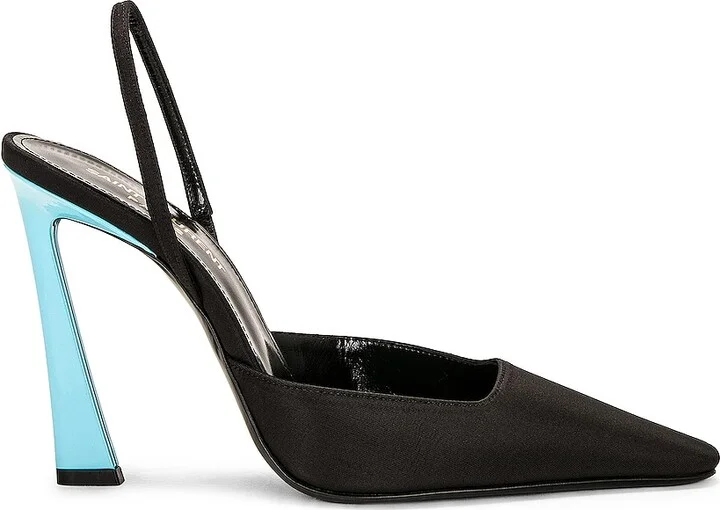 Saint Laurent Tom Slingback Pump in Black