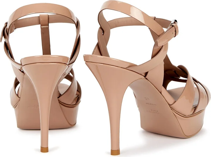 Saint Laurent Tribute 80 Leather Sandals - Image 3