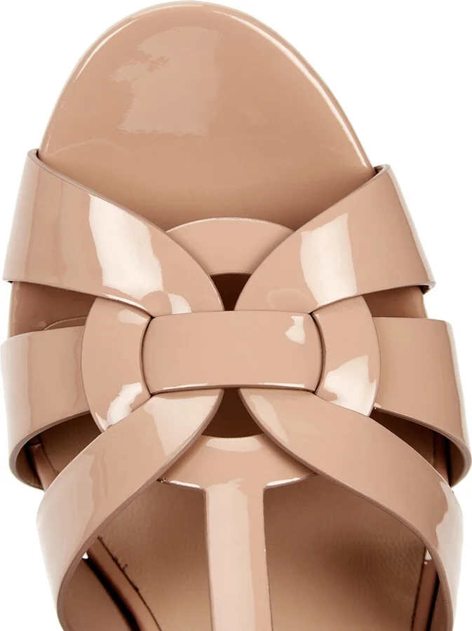 Saint Laurent Tribute 80 Leather Sandals - Image 4