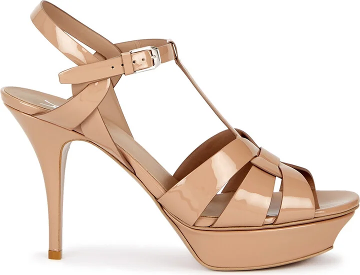 Saint Laurent Tribute 80 Leather Sandals