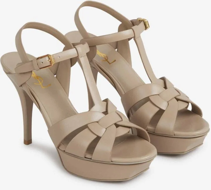 Saint Laurent Tribute Heeled Sandals - Image 2
