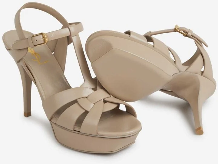 Saint Laurent Tribute Heeled Sandals - Image 4