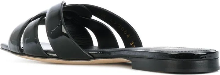 Saint Laurent "Tribute" Leather Mules Flat - Image 3