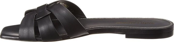 Saint Laurent Tribute Leather Sandal - Image 2