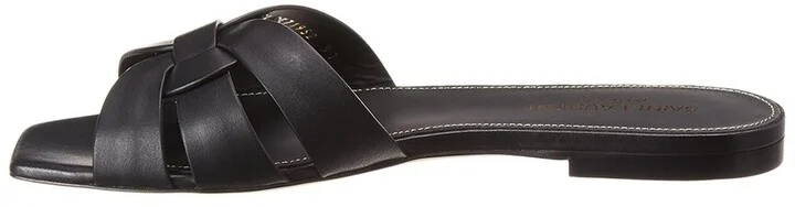 Saint Laurent Tribute Leather Sandal - Image 2
