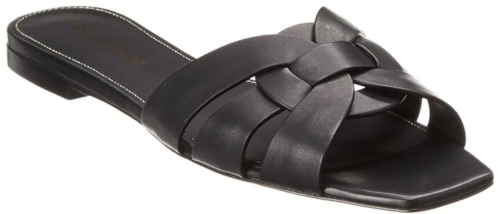 Saint Laurent Tribute Leather Sandal