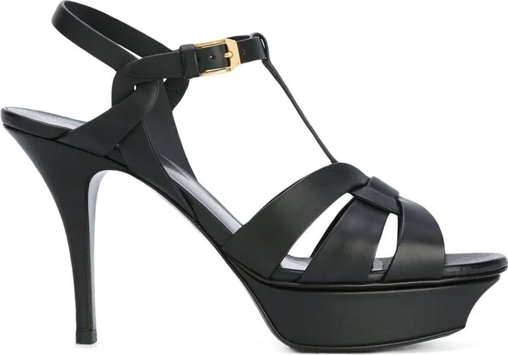 Saint Laurent Tribute Leather Sandals