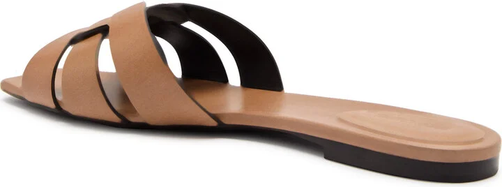 Saint Laurent Tribute Leather Sliders - Image 2