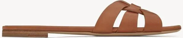 Saint Laurent "Tribute" Mules Flat