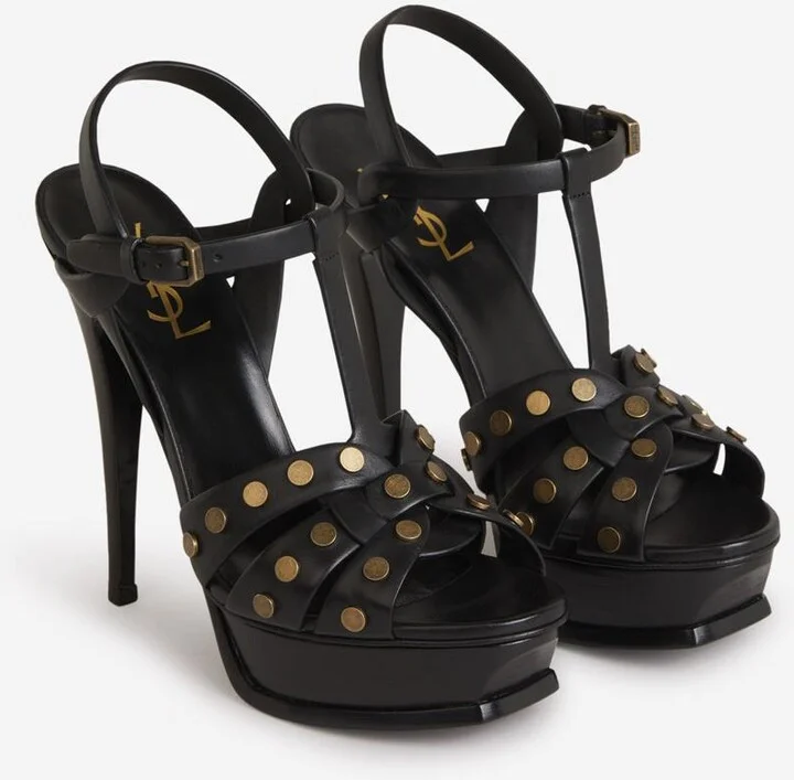 Saint Laurent Tribute Platform Sandals - Image 2