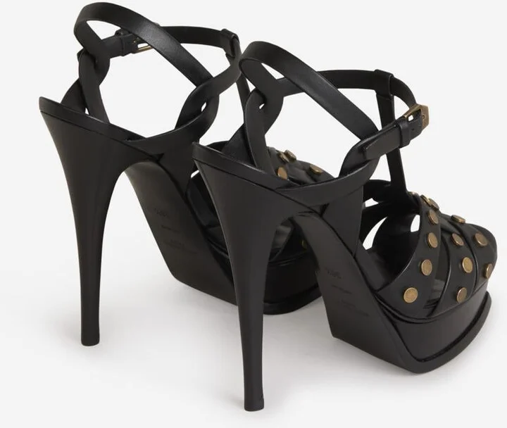 Saint Laurent Tribute Platform Sandals - Image 3