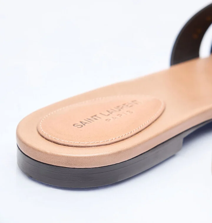 Saint Laurent Tribute Sandals - Woman Sandals Beige Eu - 36 - Image 5