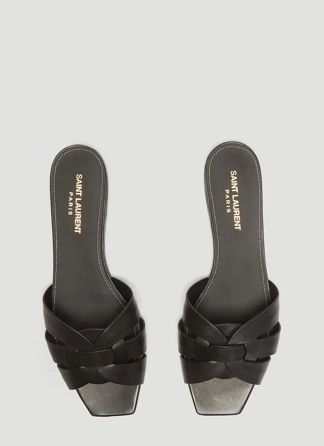 Saint Laurent Tribute Sandals - Woman Sandals Black Eu - 36 - Image 2