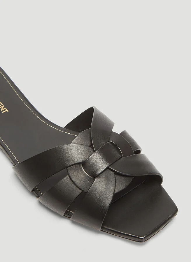 Saint Laurent Tribute Sandals - Woman Sandals Black Eu - 36 - Image 5
