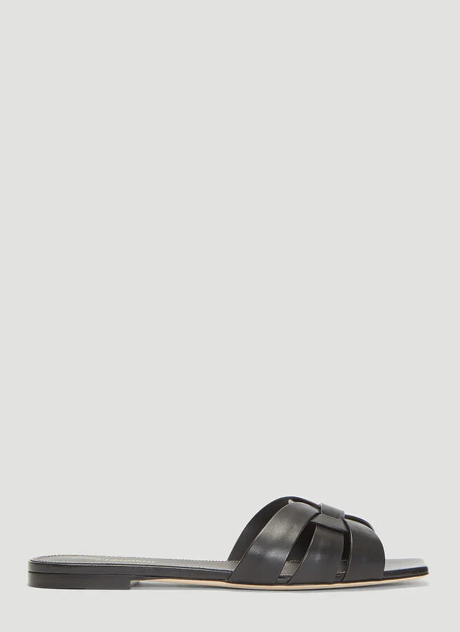 Saint Laurent Tribute Sandals - Woman Sandals Black Eu - 36