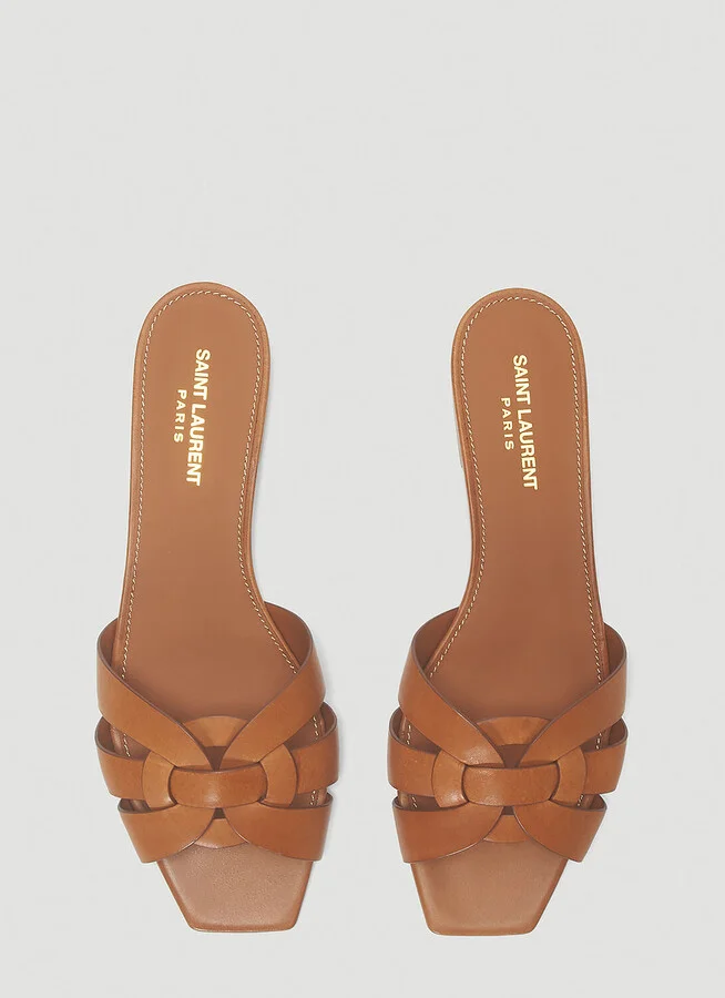 Saint Laurent Tribute Sandals - Woman Sandals Orange Eu - 36 - Image 2