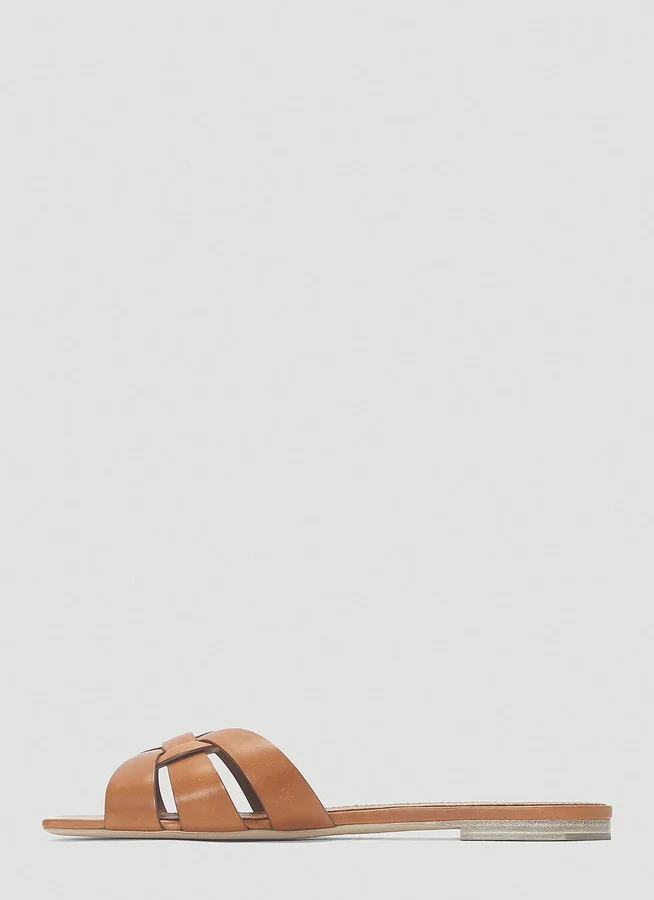 Saint Laurent Tribute Sandals - Woman Sandals Orange Eu - 36 - Image 3